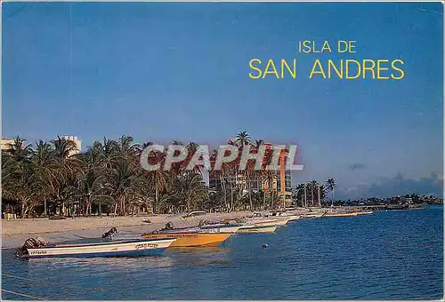 Moderne Karte Colombia Isla de San Andres The Main Beach View