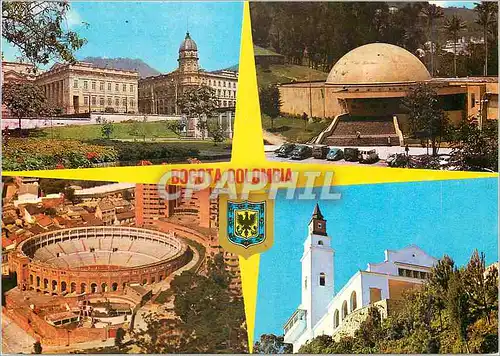 Cartes postales moderne Colombia Bogota (DE) Capitollo Planetario Plaza de Toros santuario de Monserrate
