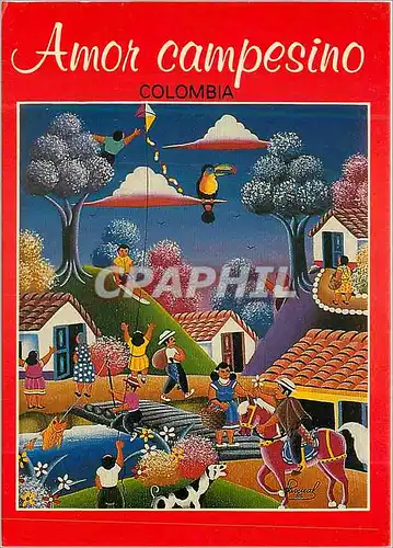 Cartes postales moderne  Colombia Amor Campesino