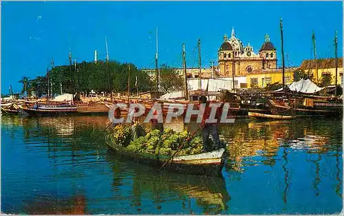 Cartes postales moderne Colombia Cartagena Las Animas Bay and San Pedro Claver Old Colonial Church