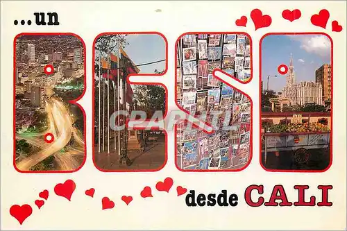 Cartes postales moderne Cali valle Panorama Nocturno Paseo Bolivar Postales su Mejor Mensaje La Ermita