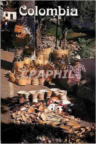 Moderne Karte Colombia Giron santander Typical Handicrafts of the Region