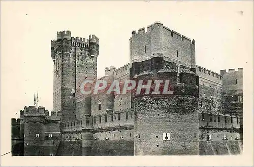 Cartes postales moderne Medina Del Campo Chateau de la Mota Vue Partielle des le coin Ouest