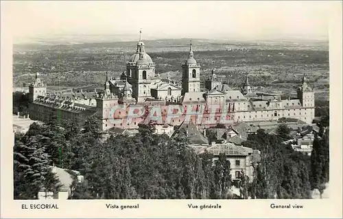 Moderne Karte El Escorial Vue Generale