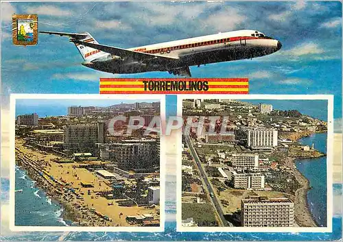 Cartes postales moderne Torremolinos Malaga Vue aeriennes Avion