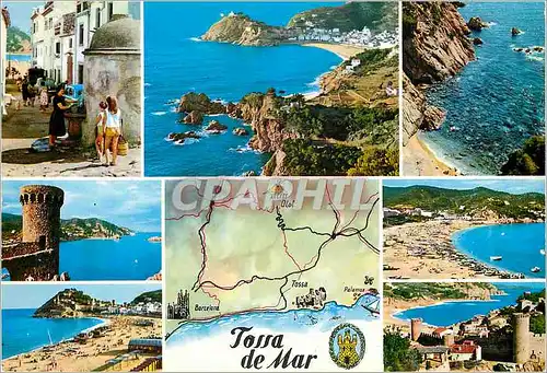 Cartes postales moderne Tossa de Mar Costa Brava le Decoratif Joyeux et ravissant village