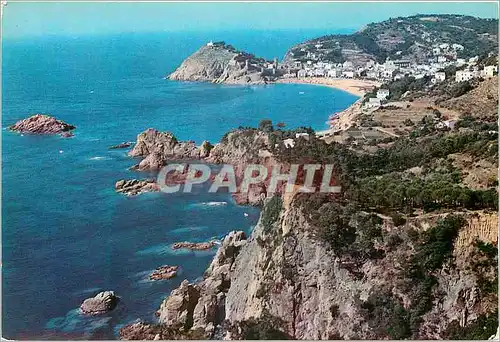 Moderne Karte Tossa de Mar Costa Brava Vue General et ses Illetes