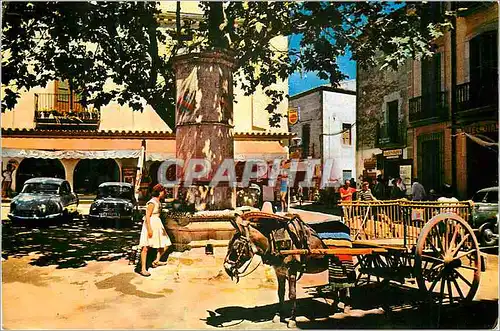 Cartes postales moderne Tossa de Mar Costa Brava Place Tipique de Tossa Ane Donkey