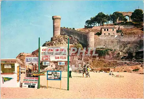 Moderne Karte Tossa de Mar Costa Brava