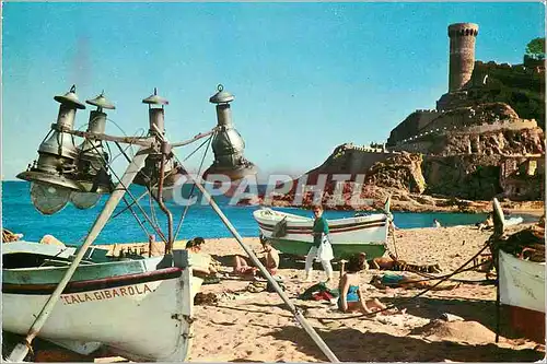 Cartes postales moderne Tossa de Mar Costa Brava Detail de la Plage