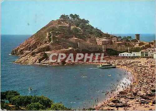 Cartes postales moderne Tossa de Mar Costa Brava la Vieille Ville etla Plage