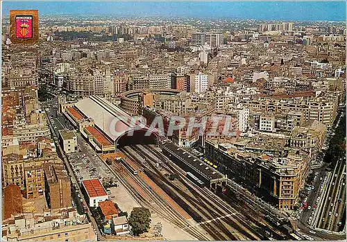 Moderne Karte Valencia Vue Aerienne