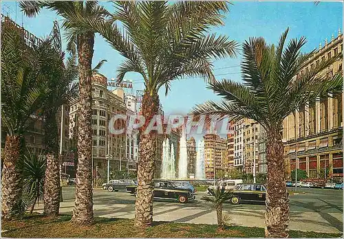 Cartes postales moderne Valencia Place du Chef Fontaine Monumentale