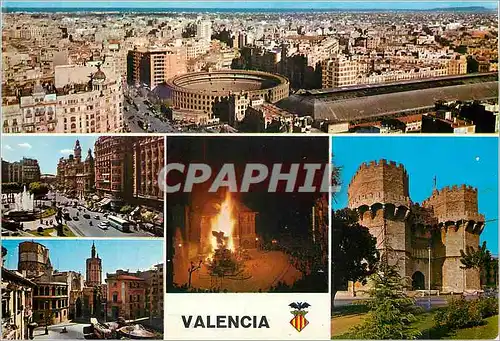 Cartes postales moderne Valencia Vues sur la Ville