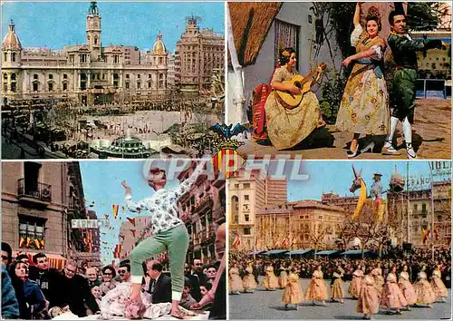 Cartes postales moderne Valencia Fetes Typiques des fallas