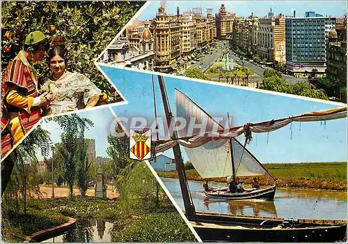 Cartes postales moderne Valencia Vues sur la Ville