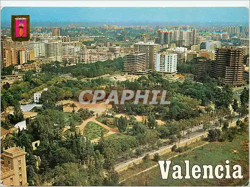 Moderne Karte Valencia Vue Aerienne