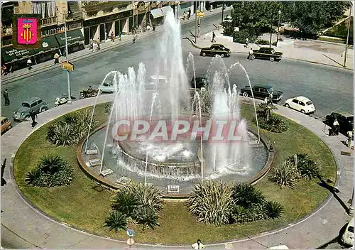 Moderne Karte Valencia Fontaine Place de la Reine