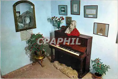 Cartes postales moderne Valldemossa la cartuja Mallorca Interieur de la Celulle de Chopin y George Sand Piano Majorquin