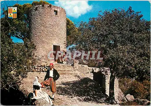 Moderne Karte Valldemosa Mallorca Scene Romantique