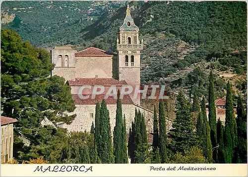 Cartes postales moderne Mallorca Valldemosa Cartuja Perla del Mediterraneo