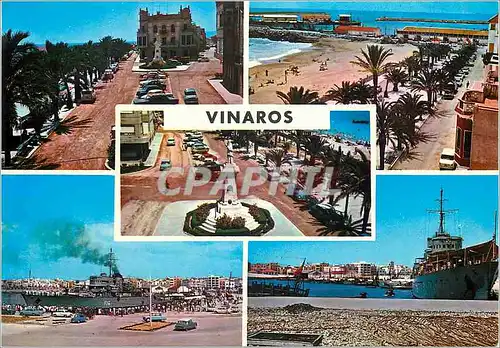 Cartes postales moderne Vinaroz Castellon Paseo Generalfsimo Monimento a Costa Y Borras Playa y Paseo