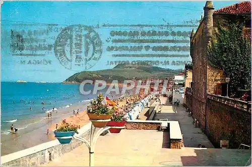 Cartes postales moderne Zarauz Palais de Narros de Plage