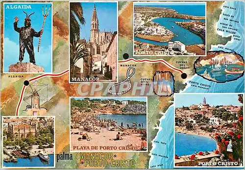 Cartes postales moderne Mallorca (Baleares) Espana Ruta Palma Manacor Porto Cristo