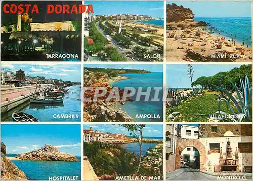 Cartes postales moderne Costa Dorada Tarragona