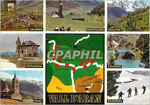 Moderne Karte Pirineu catala Vall d'Aran Beaux Paysages