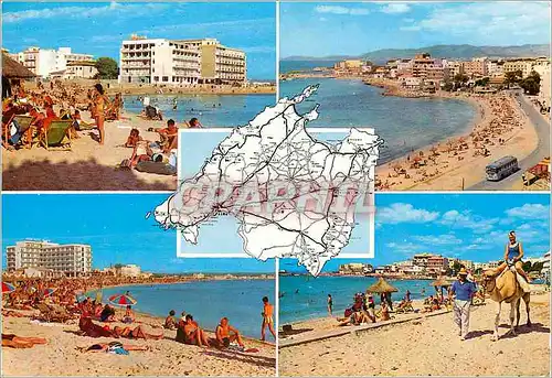 Cartes postales moderne Mallorca Plages de Palmas