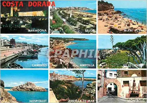 Cartes postales moderne Costa Dorada Tarragona