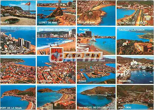 Cartes postales moderne Costa Brava Varios Aspectos