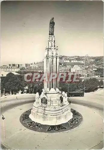 Moderne Karte Bilbao Monument au Sacre Coeur