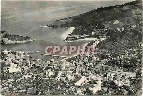 Moderne Karte Lequeitio Vizcaya Vista aerea