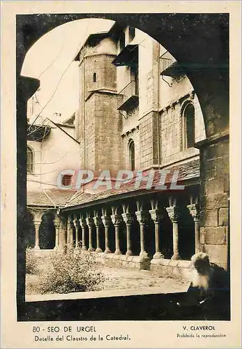 Cartes postales moderne Seo de urgel Detalle del Claustro de la Catedral