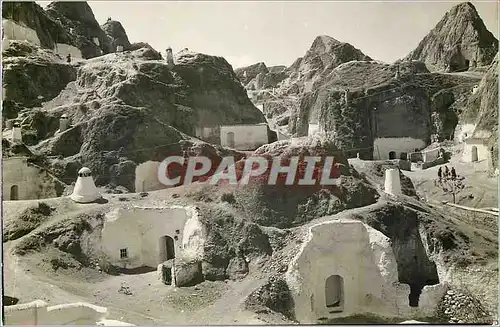 Moderne Karte Guadix Vue des Grotes