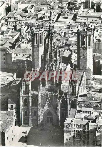 Cartes postales moderne Barcelona la Cathedrale Vue Air