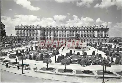 Moderne Karte Madrid Place d'Orient et Palais Royale