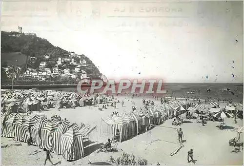 Cartes postales moderne San Sebastian Plage d'Ondarreta