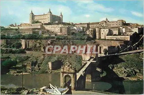 Moderne Karte Toledo Pont d'Alcantara et Alcazar