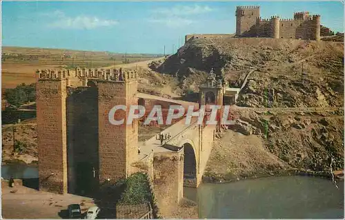Cartes postales moderne Toledo Pont d'Alcantara et San Servando Chateau
