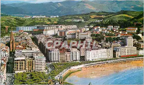 Cartes postales moderne San Sebastian Vue prise du Mont Urgull