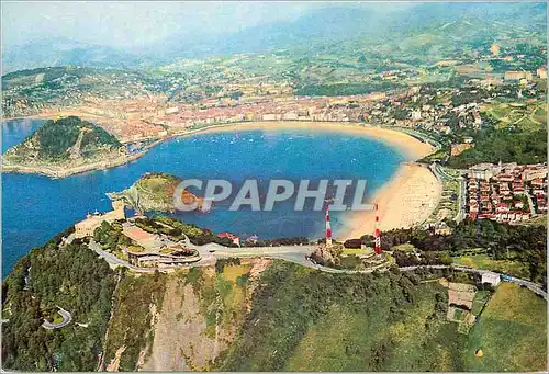 Cartes postales moderne San Sebastian Espana Vue Aerienne