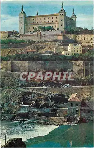 Cartes postales moderne Toledo Alcazar et fleuve Tajo
