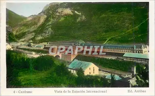 Moderne Karte Canfranc Vista de la Estacion Internacional