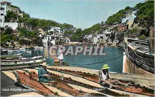 Cartes postales moderne Mallorca Cala Figuera 1363 Detalle de la Cala