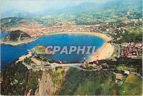 Cartes postales moderne San Sebastian Espana Vue Aerienne