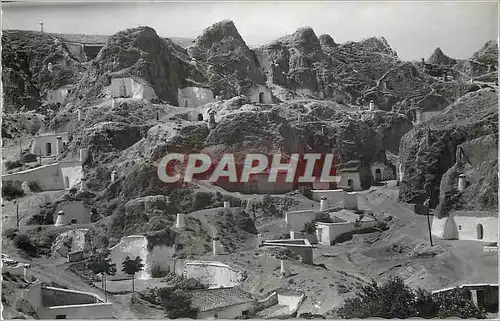 Moderne Karte Guadix Vue des Grottes