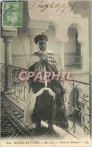 Cartes postales Bou Aziz Caid des Zibanes Scenes et Types